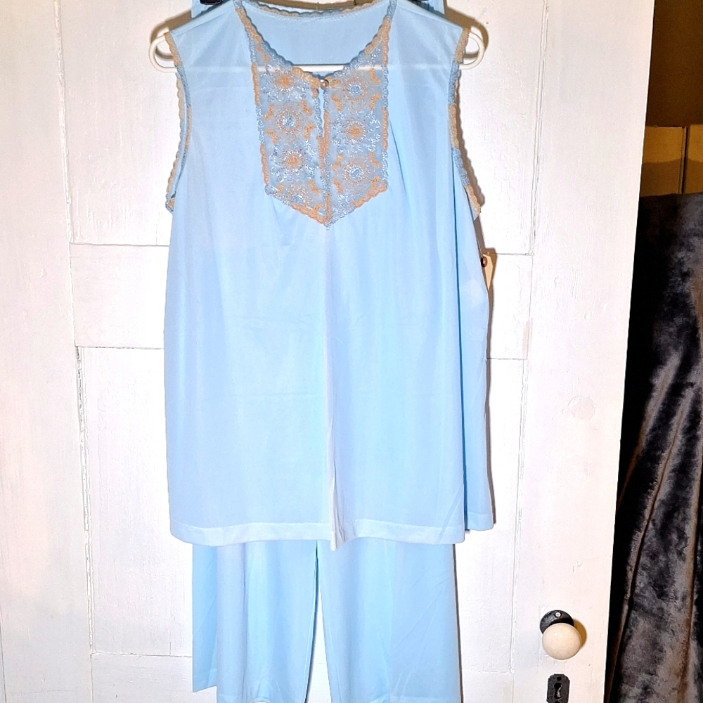 Vintage nylon pajama set